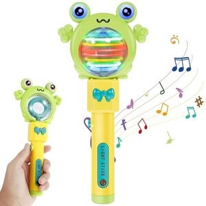 FROG LIGHT UP MUSICAL SPIN TOY